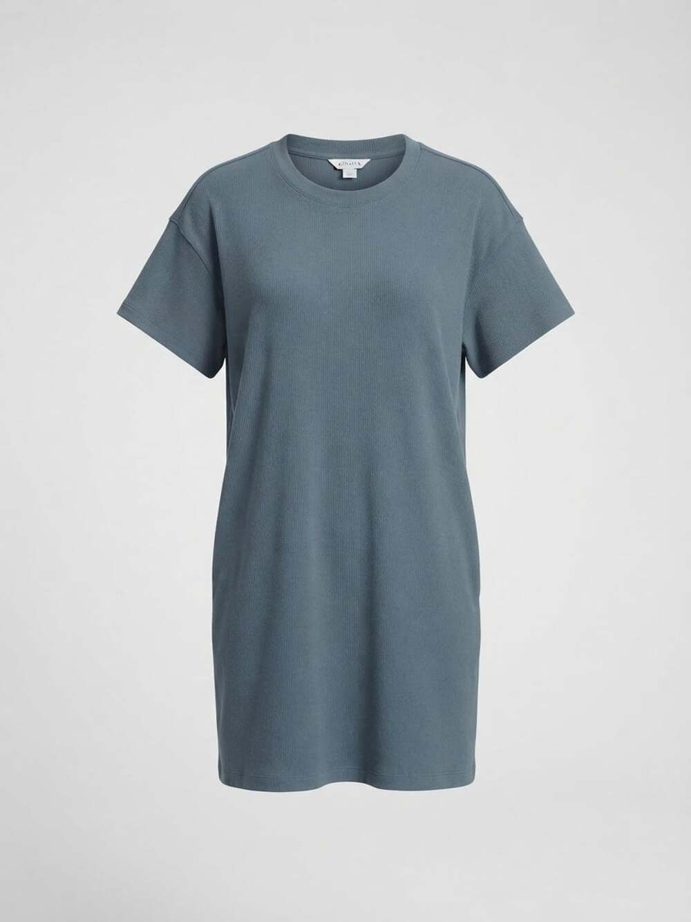 Athleta Rib Tee womens Shirt Dress Blue XL